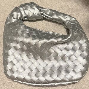 Urban expressions Silver Woven Handbag